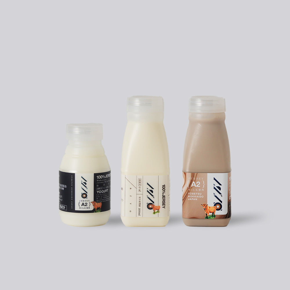 送料無料】A2ミルクお試しセット – ARVO | 若里ジャージーミルク工房